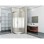 Душевой уголок Good Door Infinity R -80 стекло Краска 6 мм